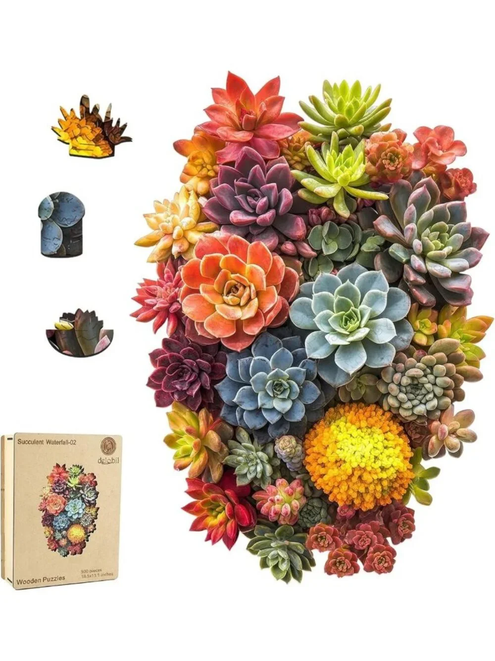 Unique 500-Piece Wooden Jigsaw Puzzle for Adults & Kids - Family Game Gift